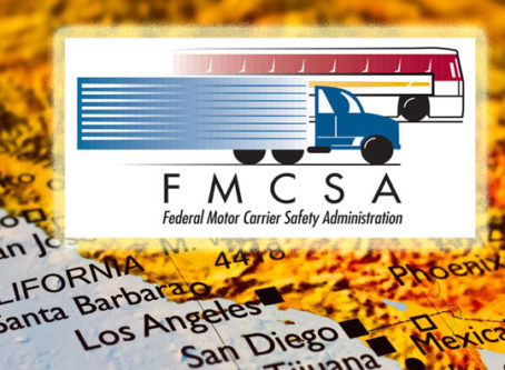 FMCSA logo on California map