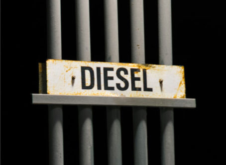 Diesel fuel sign