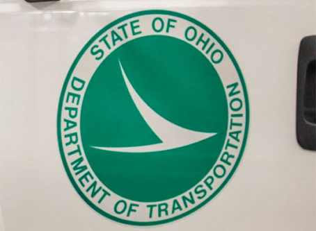 Ohio DOT seal on a truck door