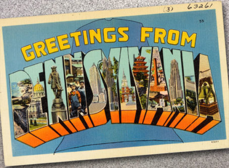 Vintage Greetings From Pennsylvania postcard