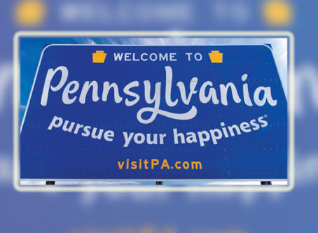 Mileage Tax, Welcome to Pennsylvania sign