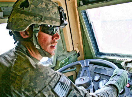 Young truck driver, U.S. Army