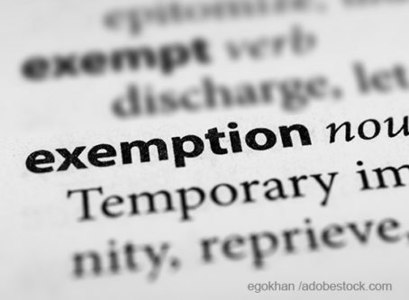 exemption dictionary definition