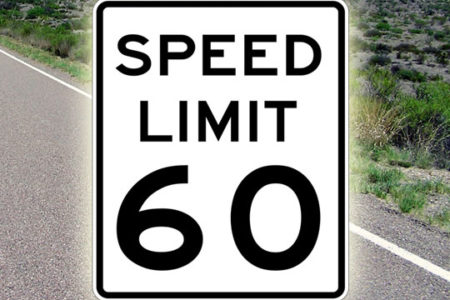 60 mph sign