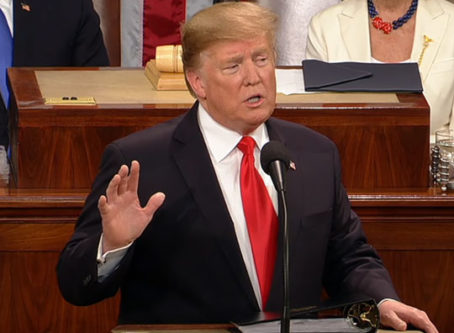 President Trump at the 2019 State of the Union address