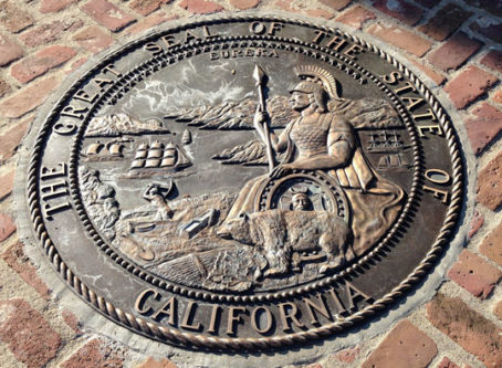 Seal of California bronze plaque