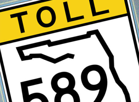 Florida 589 toll sign