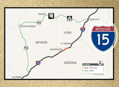 I-15 detour