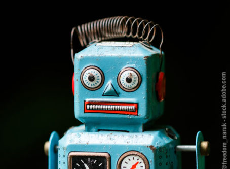 vintage toy robot autonomous technology