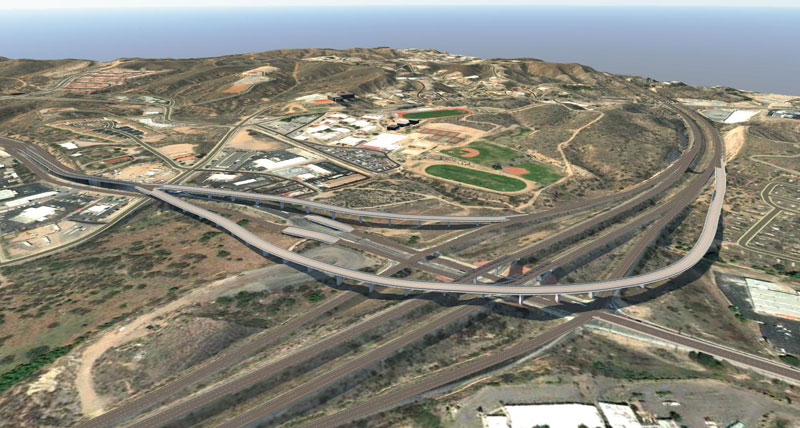 Depiction of the Arizona DOT Route 189 project from the Mariposa Port of Entry to I-19