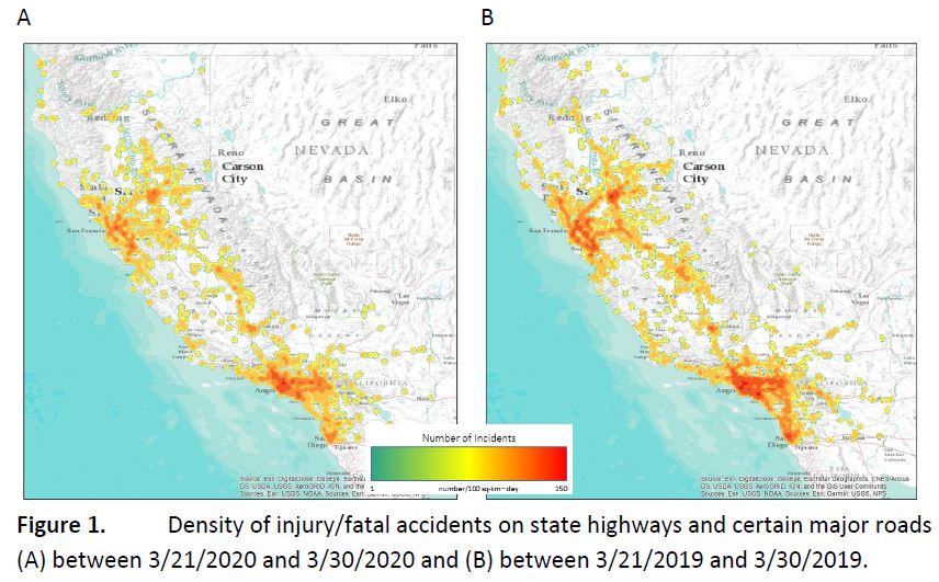 CA COVID-19-related traffic crash data