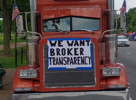 Truckers protest lack of broker transparency