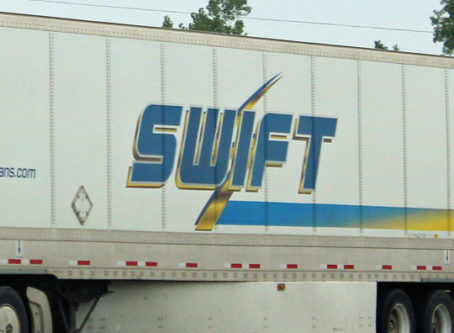 Swift logo on trailer