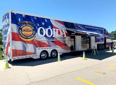 OOIDA's tour trailer, the Spirit of the American Trucker