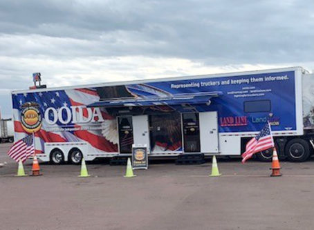 OOIDA's tour trailer in Bloomberg, Pa.