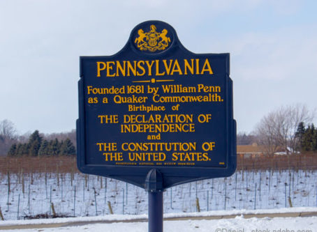 Welcome to Pennsylvania sign