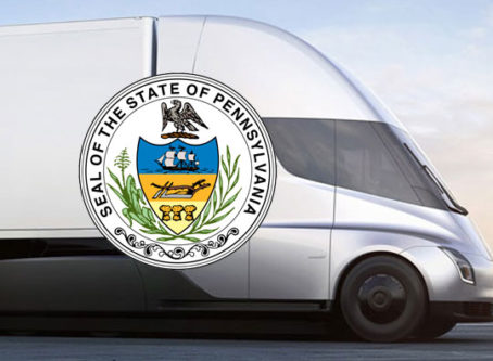 Electric-powered trucks weight exemption clears Pennsylvania Senate