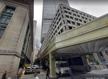 The Pan Am Building, now the Met Life Building, in Manhattan, via Google Street View.