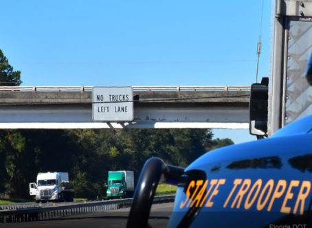 Florida DOT reminds drivers of truck lane restrictions