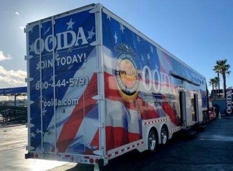 OOIDA's tour trailer in Ontario,, Calf