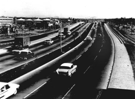 When the Interstates came to town – or around it
