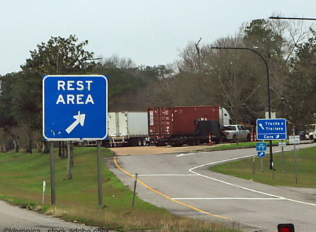 Rest area signs