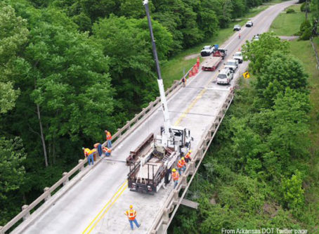 Highway 63 bridge from Arkansas DOT Twitter page