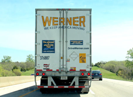 Werner truck on I-70