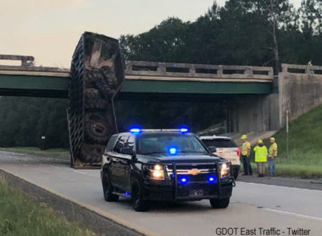 I-16 incident, from GDOT East Traffic - Twitter