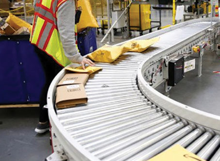 Amazon workforce conveyor belt