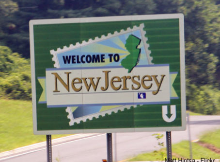Welcome to New Jersey sign, photo by Matt Hintsa
