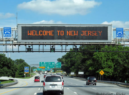 Welcome to New jersey sign by Bobbsled