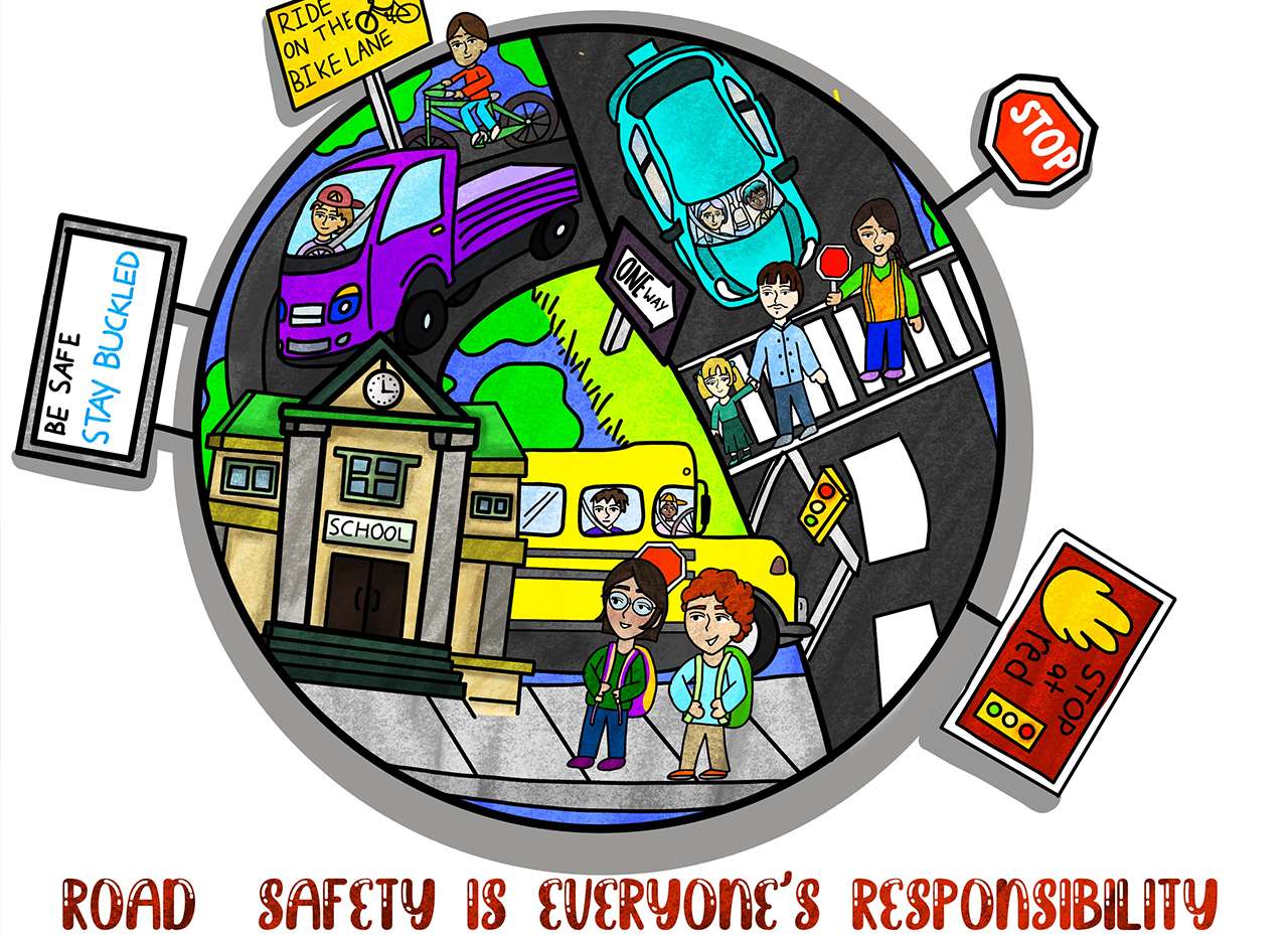 Road Safety Art Contest Past Grand Prize Winners | FMCSA