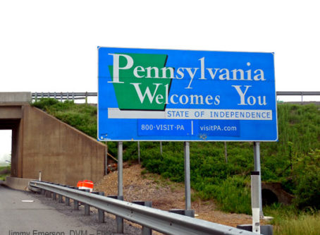 Pennsylvania welcome sign by Jimmy Emerson, DVM