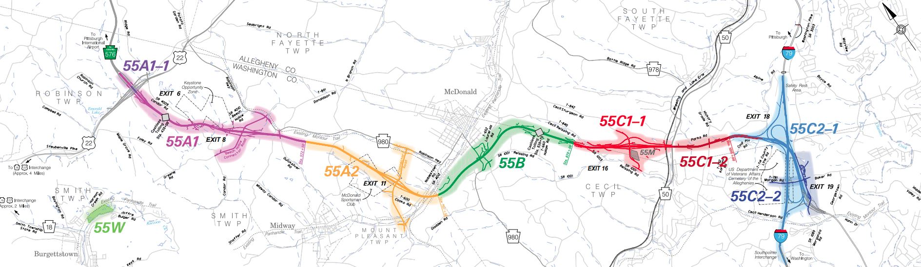 Southern Beltway project map