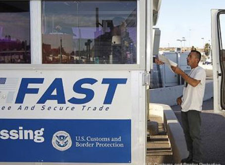FAST program kiosk, U.S> Customs and Border Protection