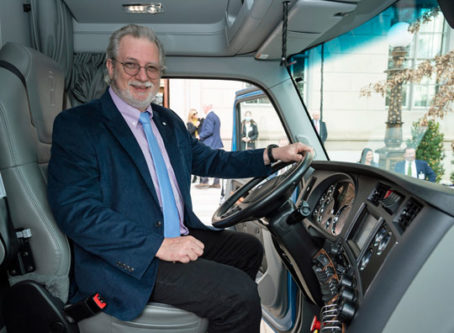 Jimmy Reddell of Stevens Transport won the Transition Trucking: Driving for Excellence 2021 competition
