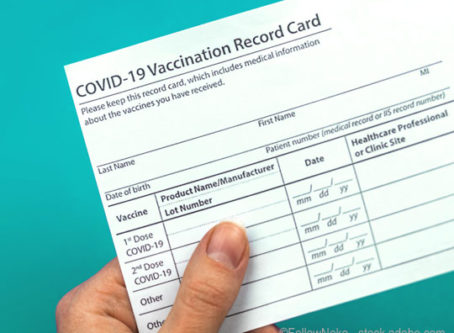 COVID-19 vaccination record card