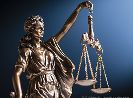 Lady Justice with her scales