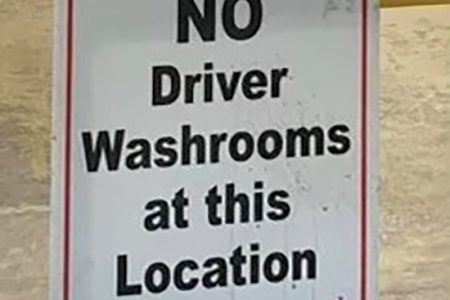 Washington bills - truck parking, restrooms