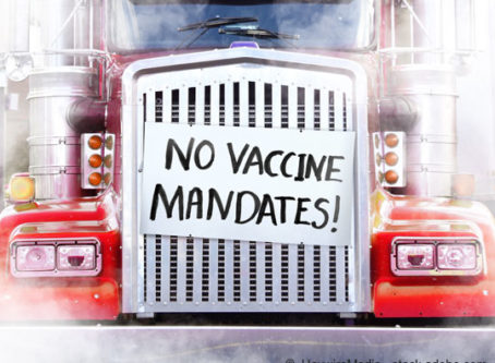 Trucker convoy vaccine protest
