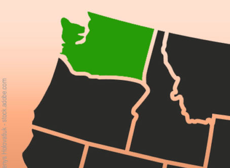 State of Washington on a U.S. map