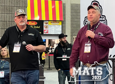 Barry Fowler and Lewie Pugh at the Truck to Success class at MATS 2022