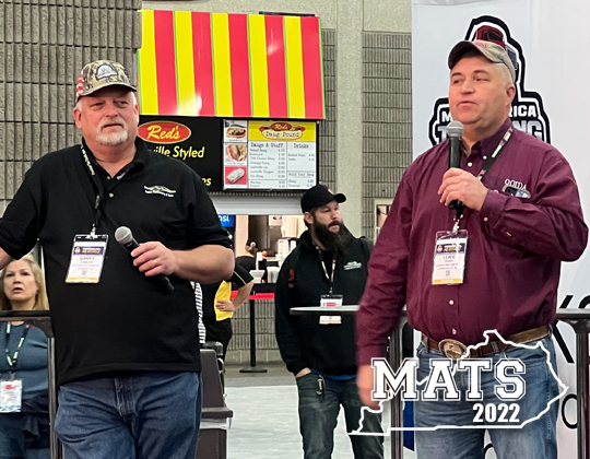 Barry Fowler and Lewie Pugh at the Truck to Success class at MATS 2022