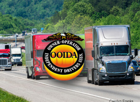 OOIDA, Trucks on highway image by Carolyn Franks