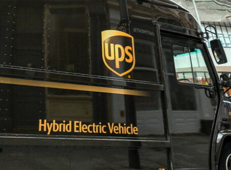 UPS hybrid electric vehicle delivery truck