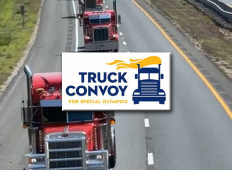 Torch Run Truck Convoy for Special Olympics Rhode Island