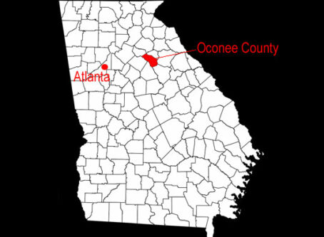 Oconee County, Georgia, map