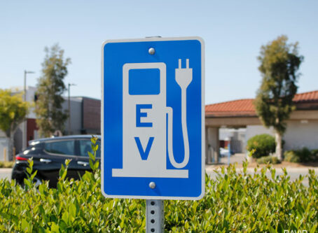 Electric vehicle sign, photo by David
