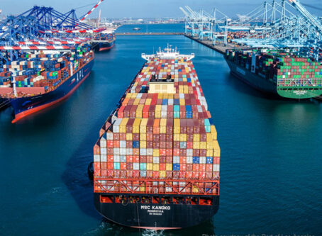 Ocean shipping vessel photo courtesy of the Port of Los Angeles